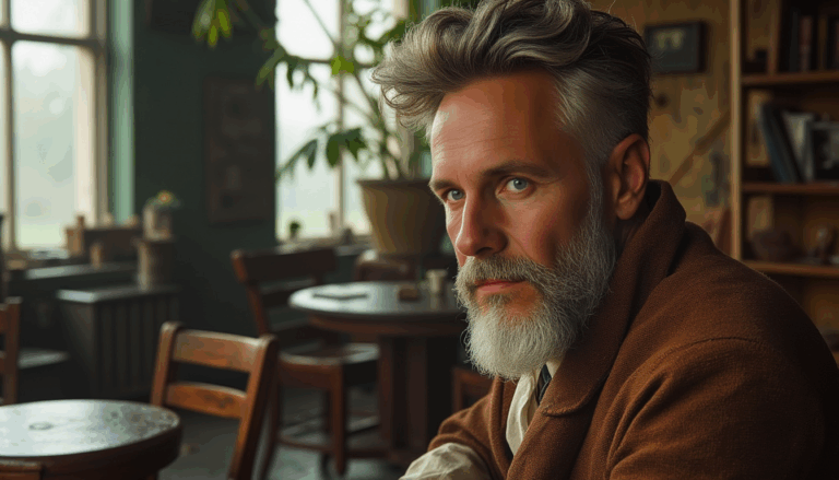 Darío Naviar en un despacho de Cambridge reflexionando