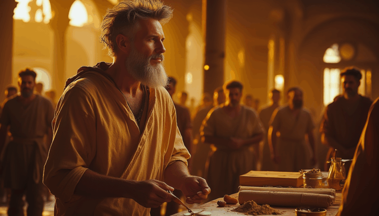 Darío Naviar reflexionando en un ambiente ancestral