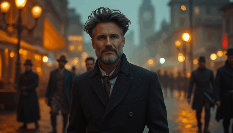 Darío Naviar reflexionando en Londres del siglo XIX.