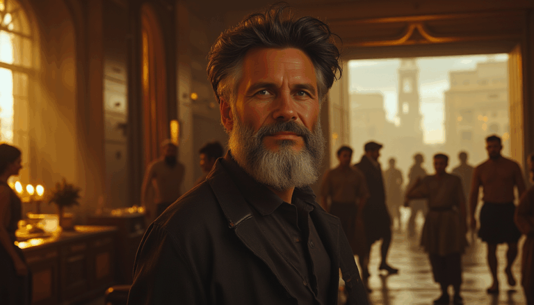 Dario Naviar en un entorno inspirado en IA.