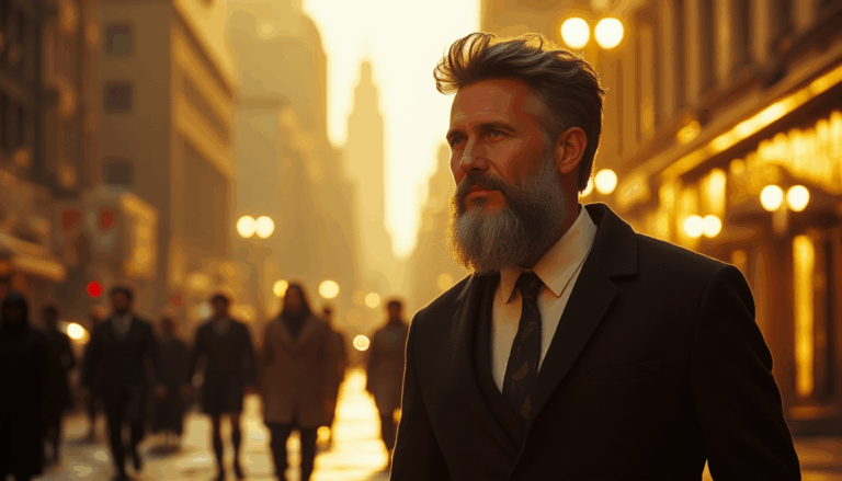 Darío Naviar en un entorno histórico de Nueva York