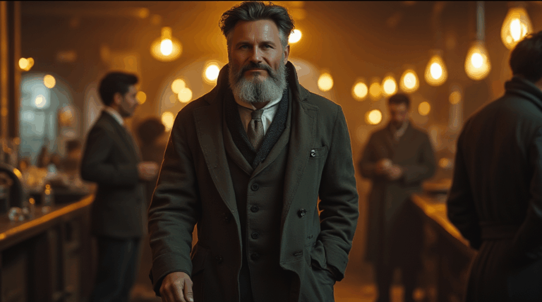 Darío Naviar en un laboratorio histórico de 1903