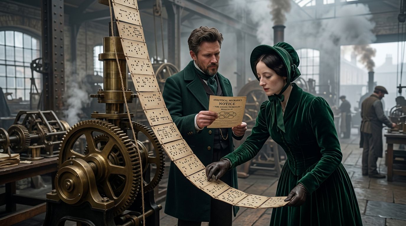 Ada Lovelace calcula la Máquina Analítica junto a Darío Naviar y la IA generativa