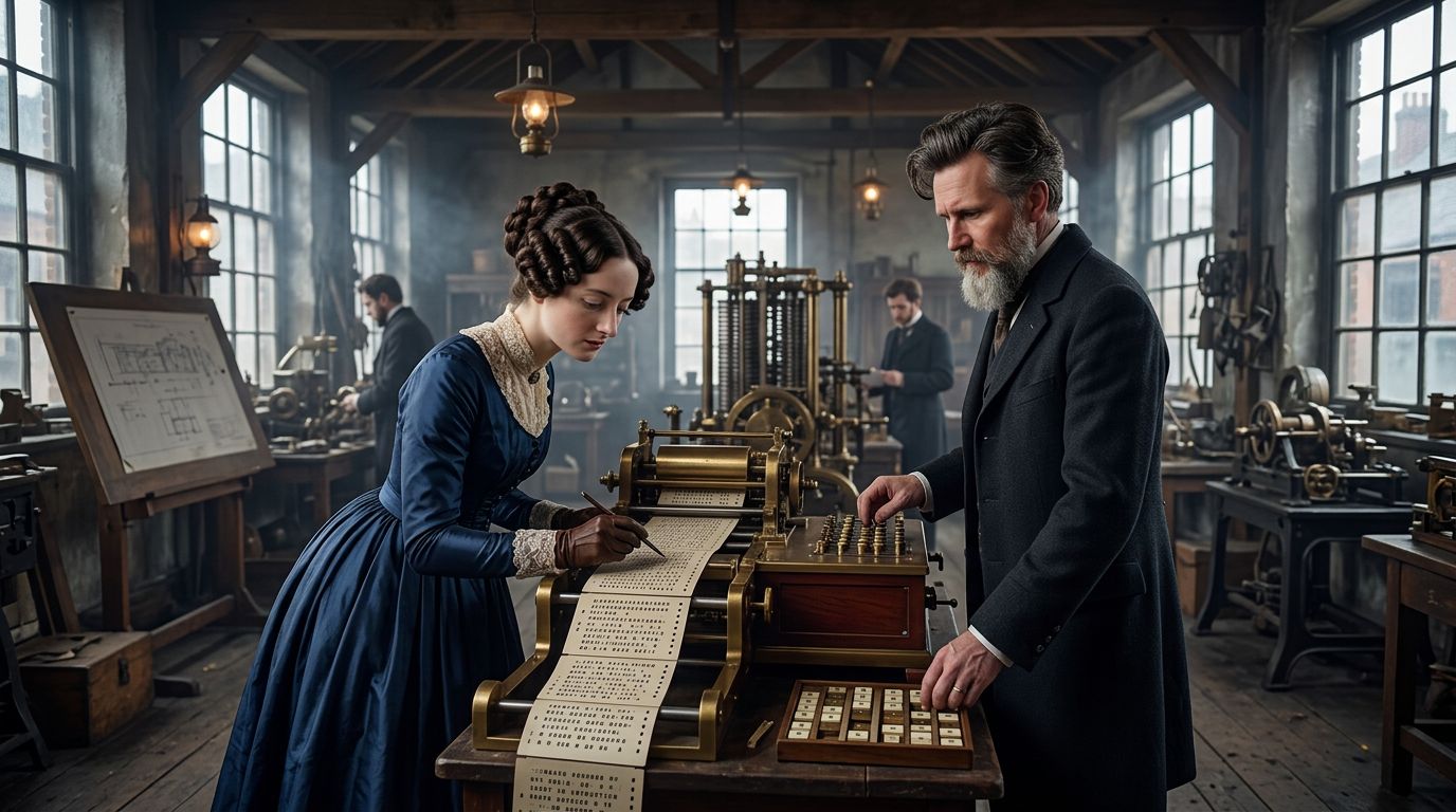 Ada Lovelace y Darío Naviar comparan la máquina analítica con IA de programación